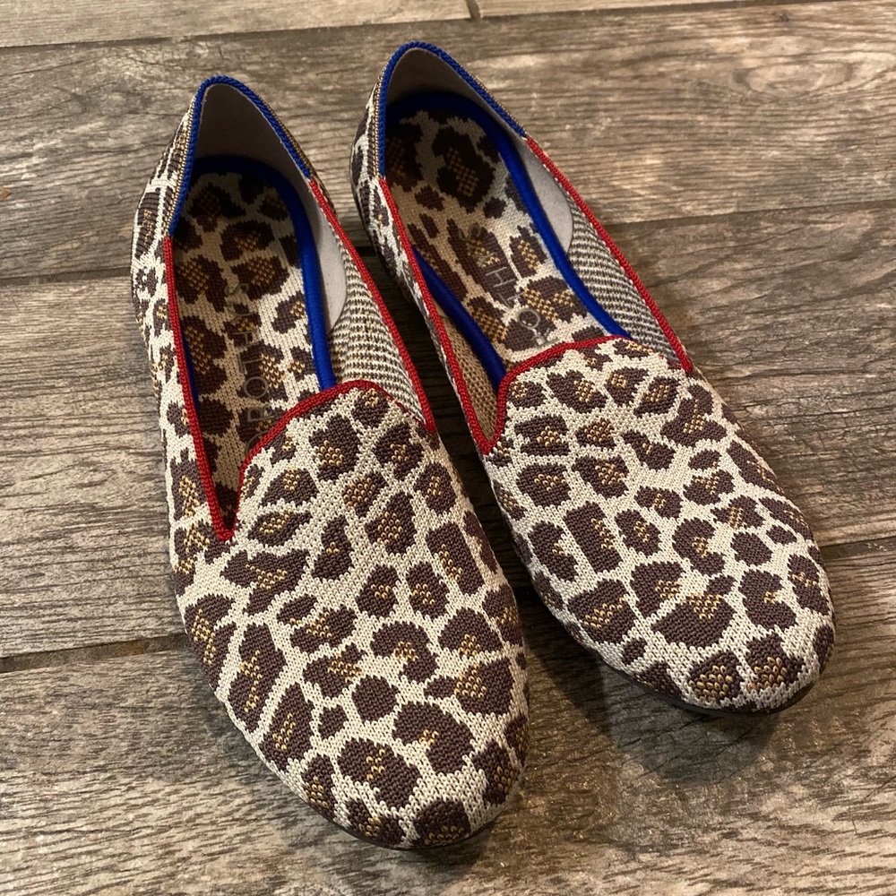 Rothy’s Mocha Spot Loafers Shoes Sz 9